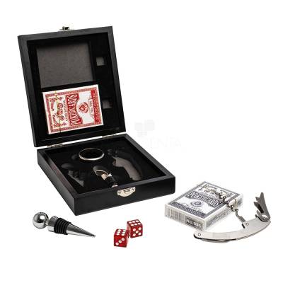 Kit Vinho com Baralho e Acessórios Personalizado