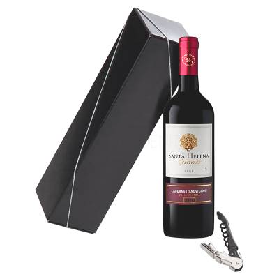 Kit Vinho com Saca-Rolhas Personalizado