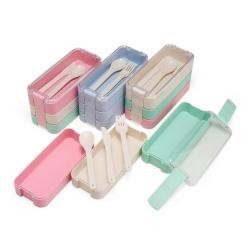 Marmita de Palha de Trigo 900ml Com Talheres Personalizada