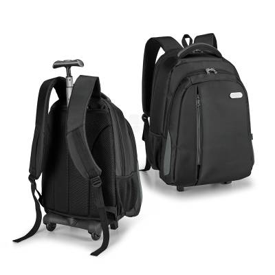 Mochila para Notebook 17 com Rodas e Puxador Personalizada