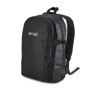 Mochila para Notebook 17 Polegadas em Nylon 900D com Detalhes em Couro Sintético Personalizada