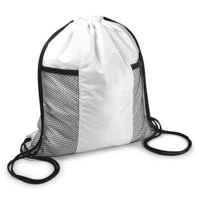 Mochila Saco em Nylon com Rede Frontal Personalizada