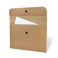 Pasta Envelope Kraft Com Fecho Magnético Personalizada