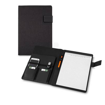 Pasta Executiva A4 em Nylon Sintético com Fechamento Magnético Personalizada
