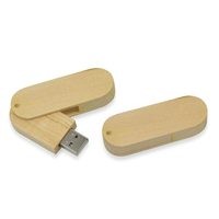 Pen Drive em Bambu Giratório Personalizado