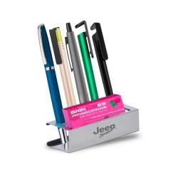 Porta-Canetas de Metal com Porta-Cartões Personalizado