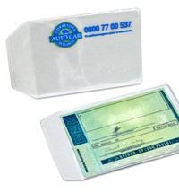 Porta Documento Transparente 10,6x6,5 cm Personalizado