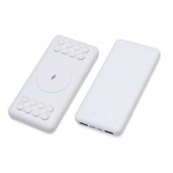 Power Bank 10000mah Com Carregamento Por Indução e Duas Saídas Usb-a Personalizado