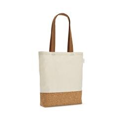 Sacola Ecológica de Algodão Reciclado Com Fundo Em Cortiça Personalizada