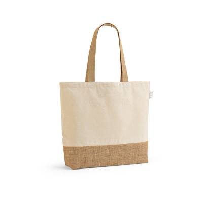 Sacola em Algodão Reciclado com Base em Juta para Personalização