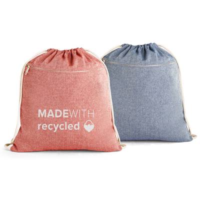 Sacola Mochila em Algodão Reciclado Personalizada
