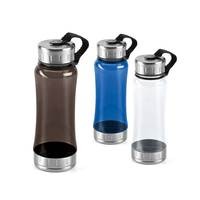 Squeeze 600ml Plástico AS com Tampa Inox Personalizado