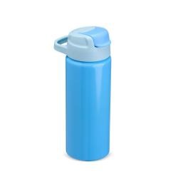 Squeeze de Alumínio 600ml Com Tampa e Canudo Personalizado