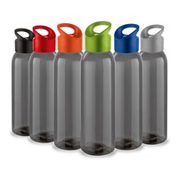 Squeeze Plástico 600 Ml Com Tampa Rosqueável e Alça Personalizado