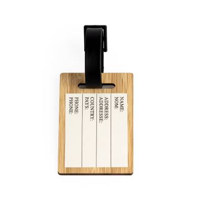 Tag de Bagagem em Bambu Personalizada